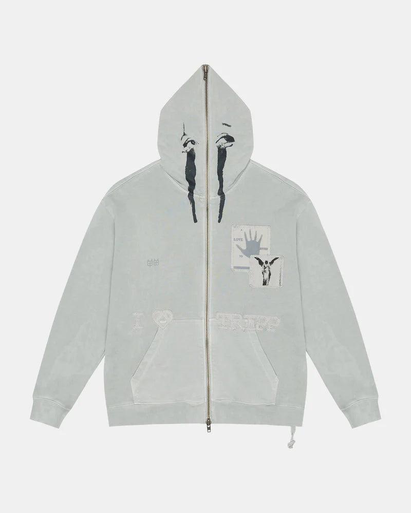 KSUBI Love Tripp Biggie Zip Thru Hoodie Moon Gravity NYC