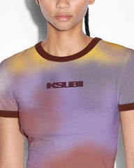 KSUBI Women's Refract Sott SS Baby Tee Euphoria Gravity NYC