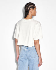 KSUBI Women's Sprayed Oh G Crop SS Tee White Gravity NYC