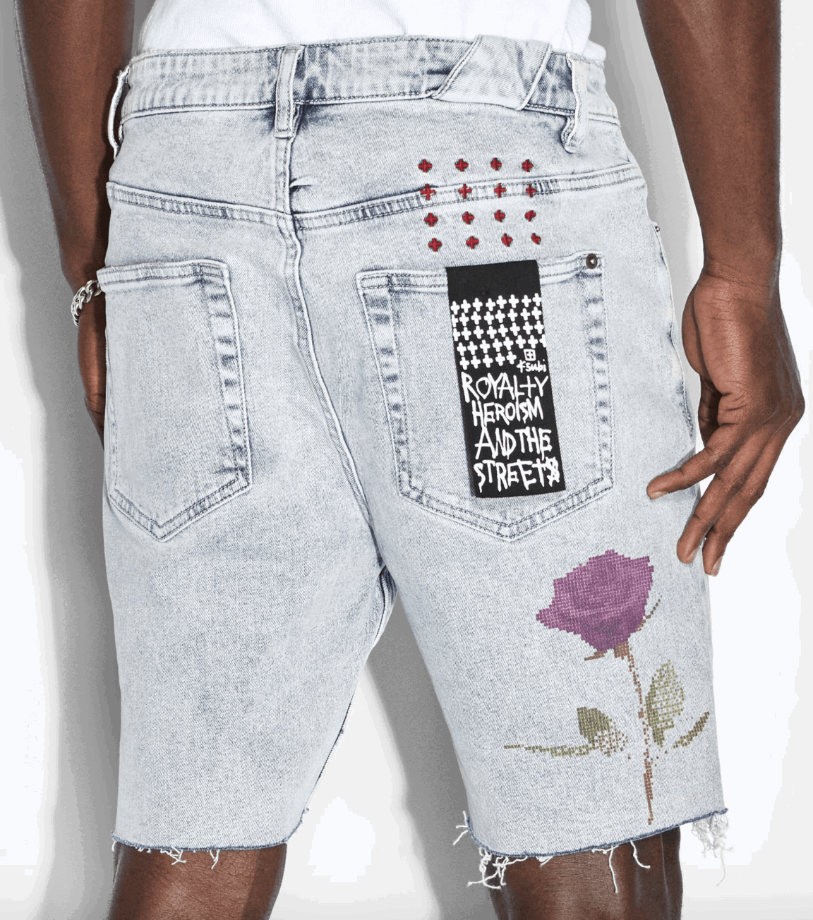 KSUBI Chopper Short Pixel Refresh Denim Shorts