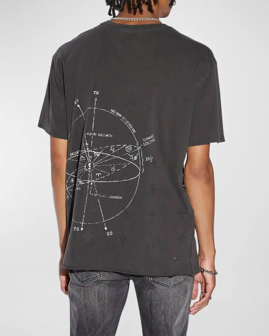 KSUBI Diagrams Biggie SS Tee Faded Black - Gravity NYC