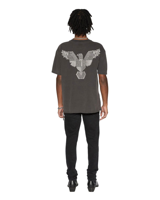 KSUBI Eagle Biggie SS Tee Faded Black - Gravity NYC