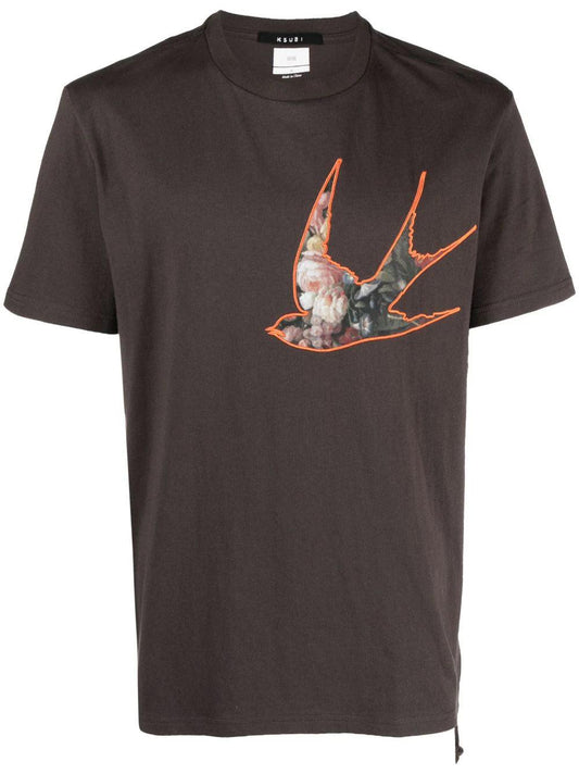 KSUBI Ecology Kash Bird SS Tee Faded Black - Gravity NYC