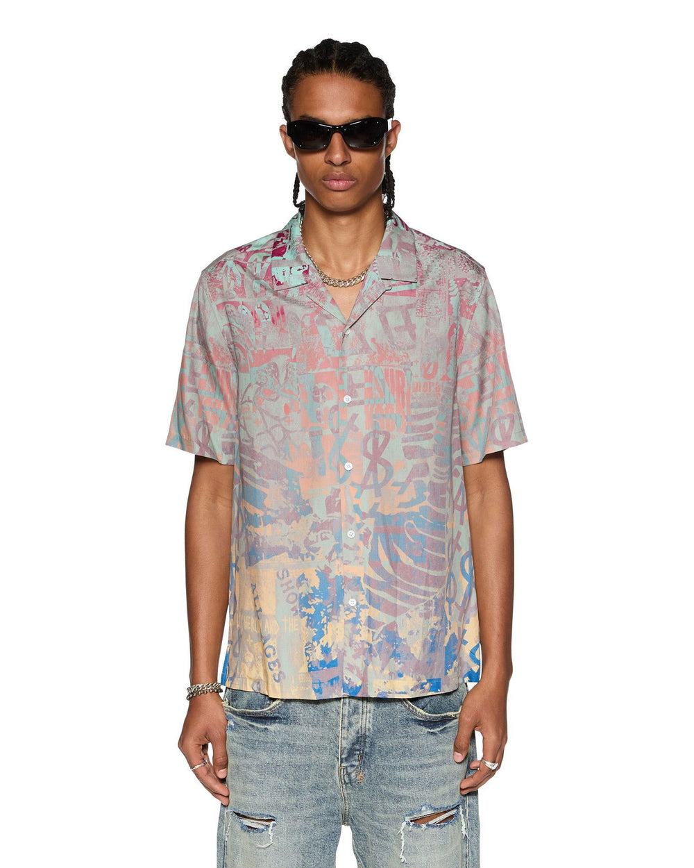 KSUBI Ikon Mania Resort SS Shirt Multi - Gravity NYC