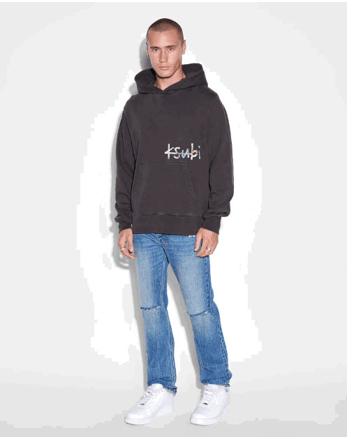 KSUBI Kulture Kash Hoodie Faded Black - Gravity NYC