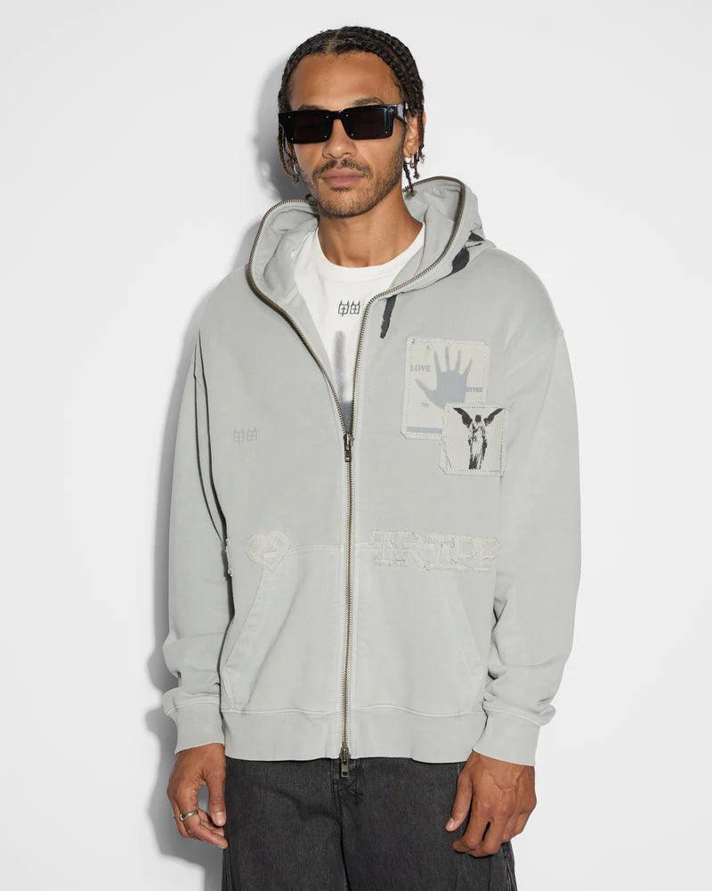 KSUBI Love Tripp Biggie Zip Thru Hoodie Moon - Gravity NYC