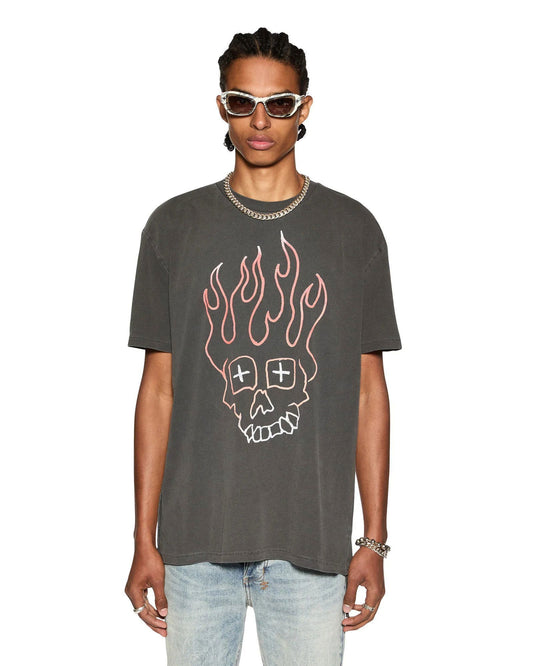 KSUBI Skull Biggie SS Tee Faded Black - Gravity NYC