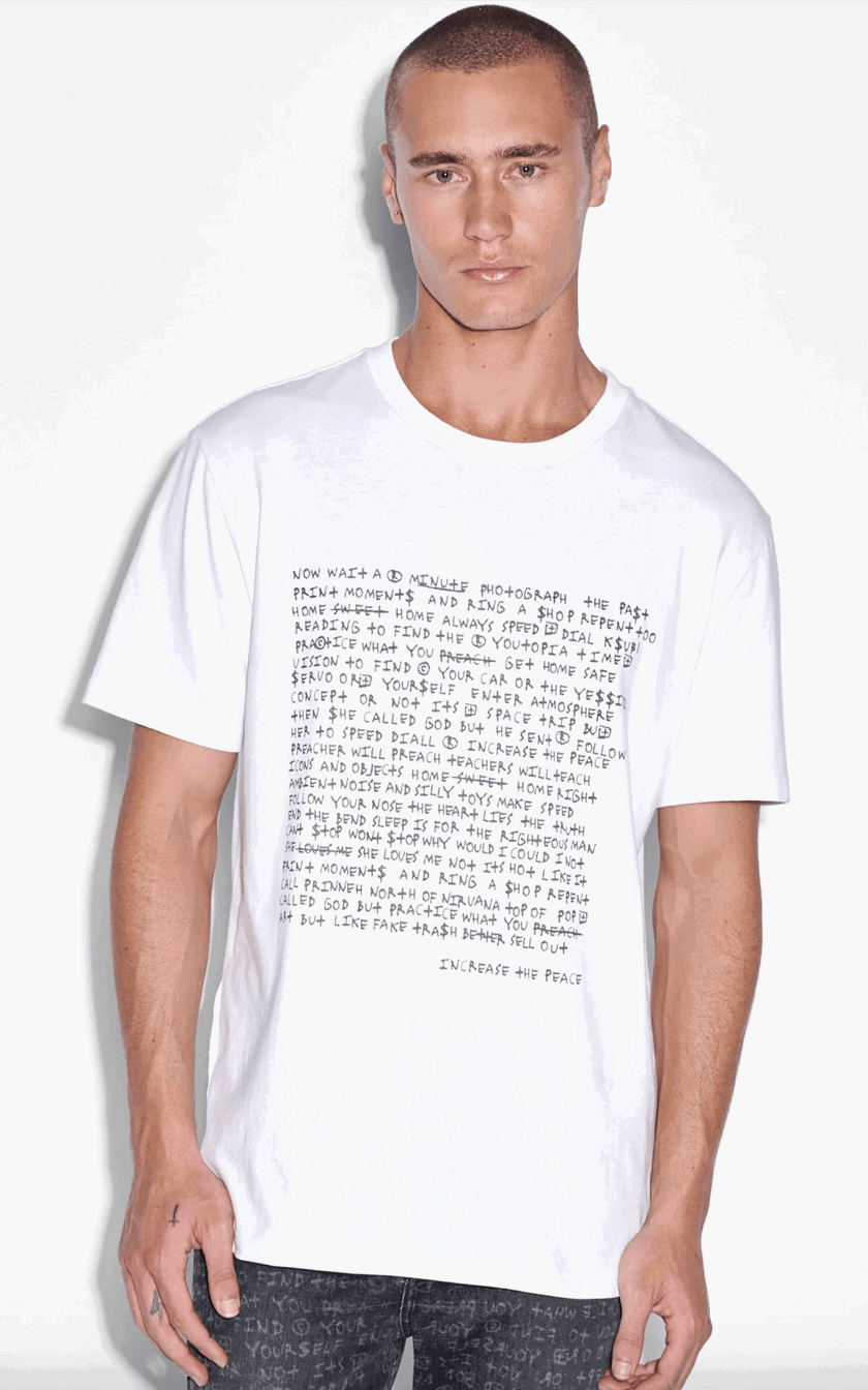KSUBI White Noise Kash SS Tee Space White Gravity NYC