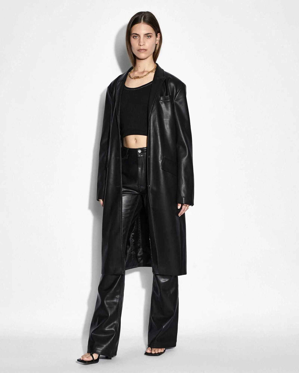 KSUBI Women's Leather Zephyr Duster Jacket - Gravity NYC