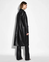 KSUBI Women's Leather Zephyr Duster Jacket