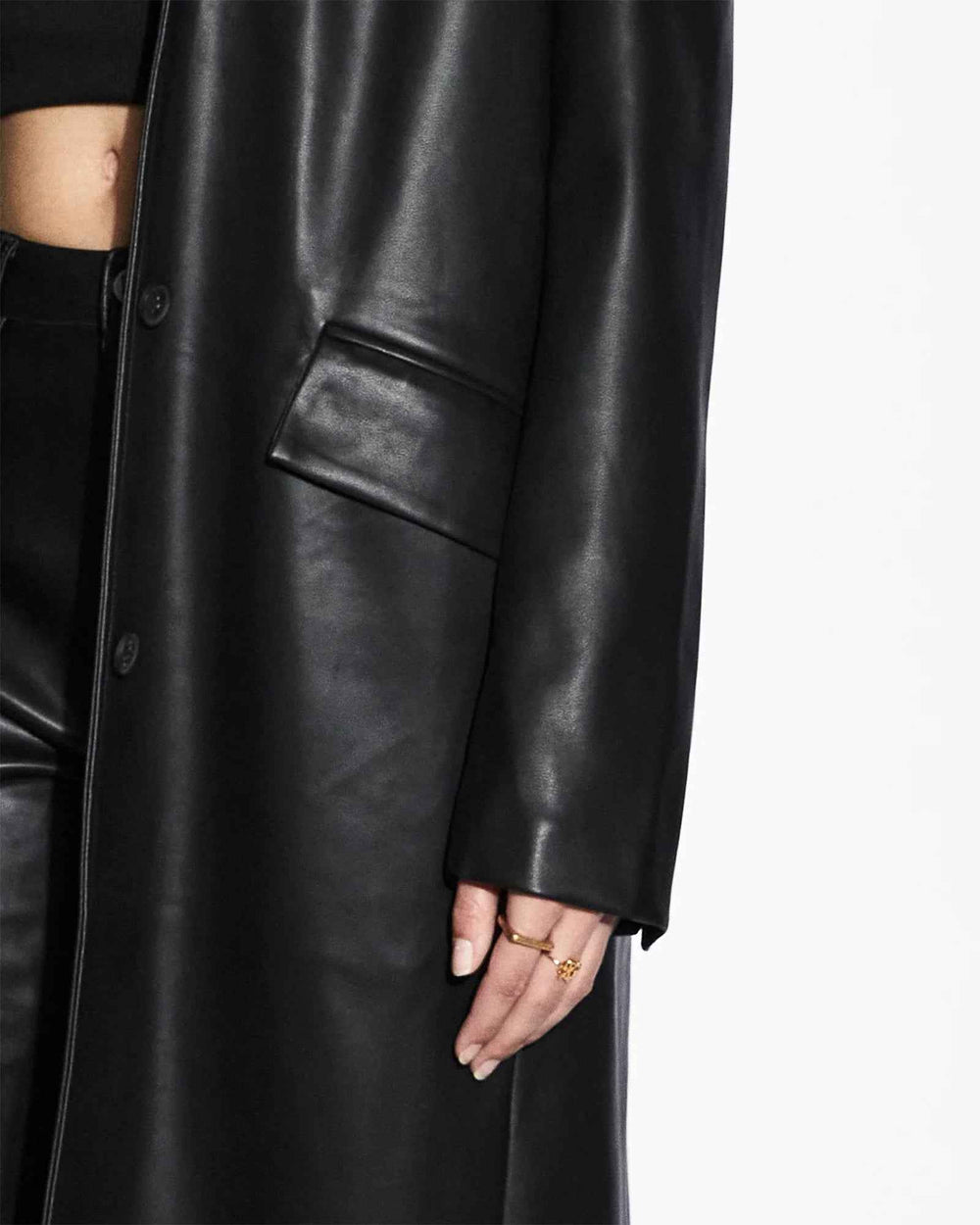 KSUBI Women's Leather Zephyr Duster Jacket - Gravity NYC