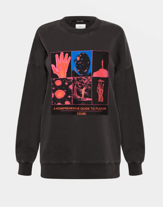 KSUBI Women's Pleasure Guide Oh G Crew Black - Gravity NYC