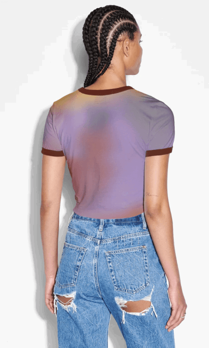KSUBI Women's Refract Sott SS Baby Tee Euphoria - Gravity NYC
