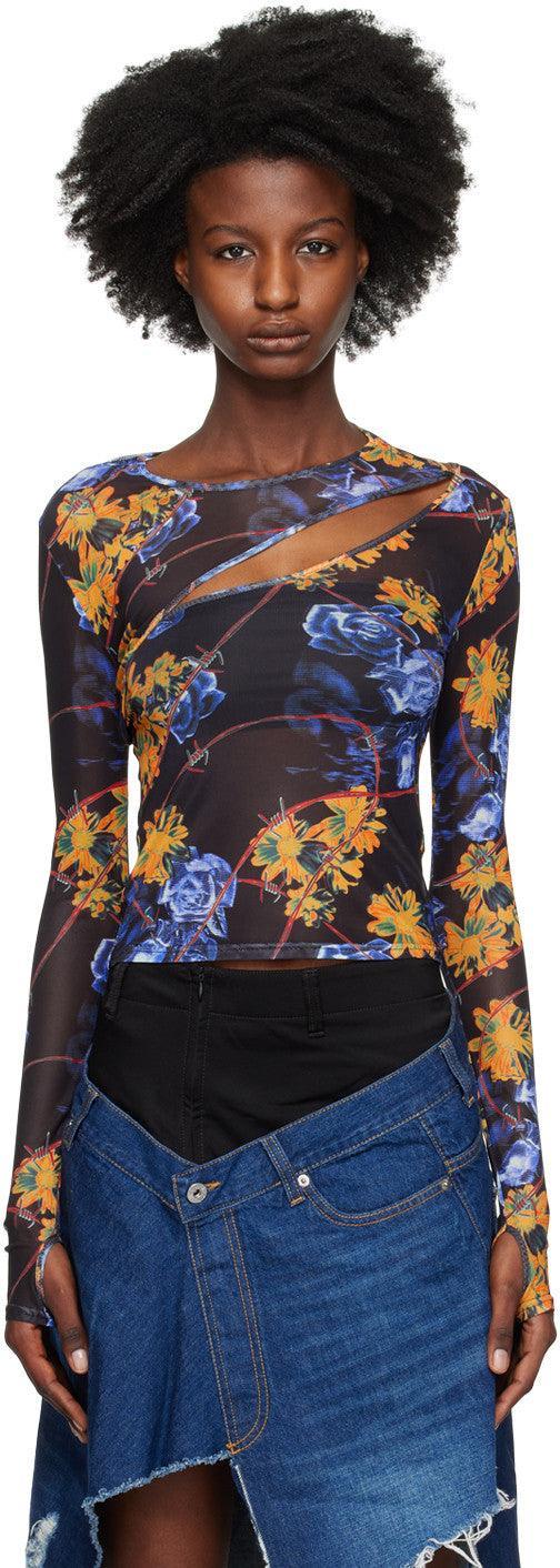 KSUBI Women's Transfer LS Top Cyberflora