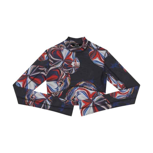 KSUBI Women's X P.E Nation Long Sleeve Crop Warped
