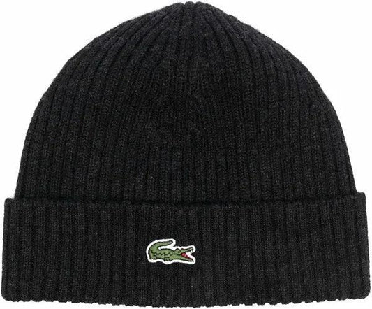 LACOSTE Unisex Ribbed Knit Beanie - Gravity NYC