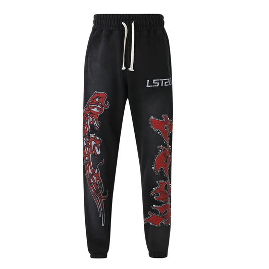 LOST INTRICACY Evil Wing Sweatsuit Set Black Gravity NYC