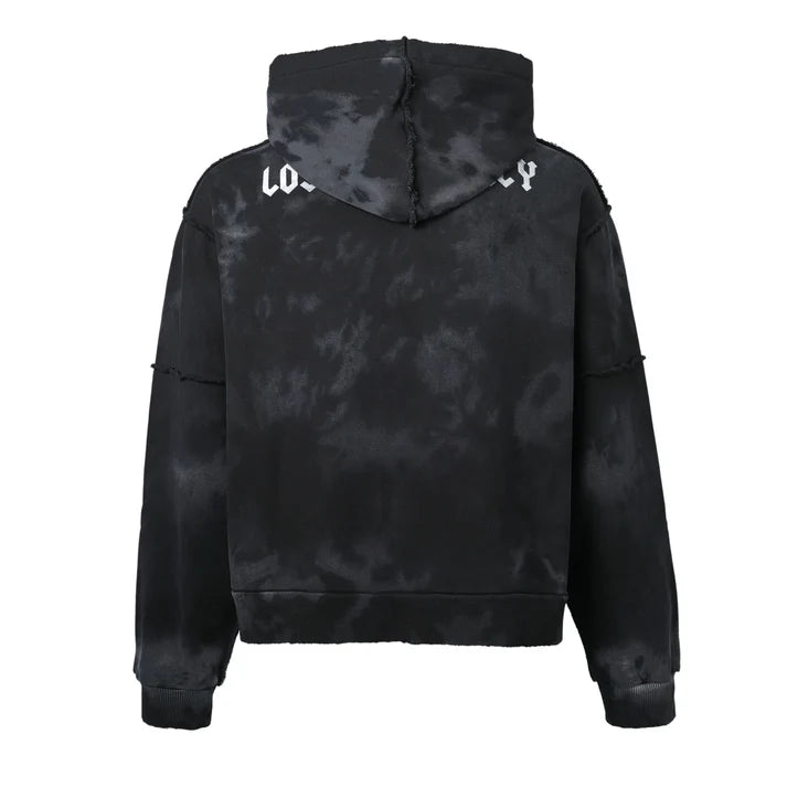 LOST INTRICACY Rhinestone Sweatsuit Set Black Splatter Gravity NYC