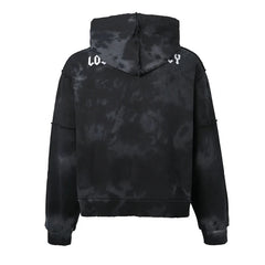 LOST INTRICACY Rhinestone Sweatsuit Set Black Splatter Gravity NYC