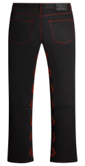 LOST SHDWS Outline Denim Pant (Black/Red)