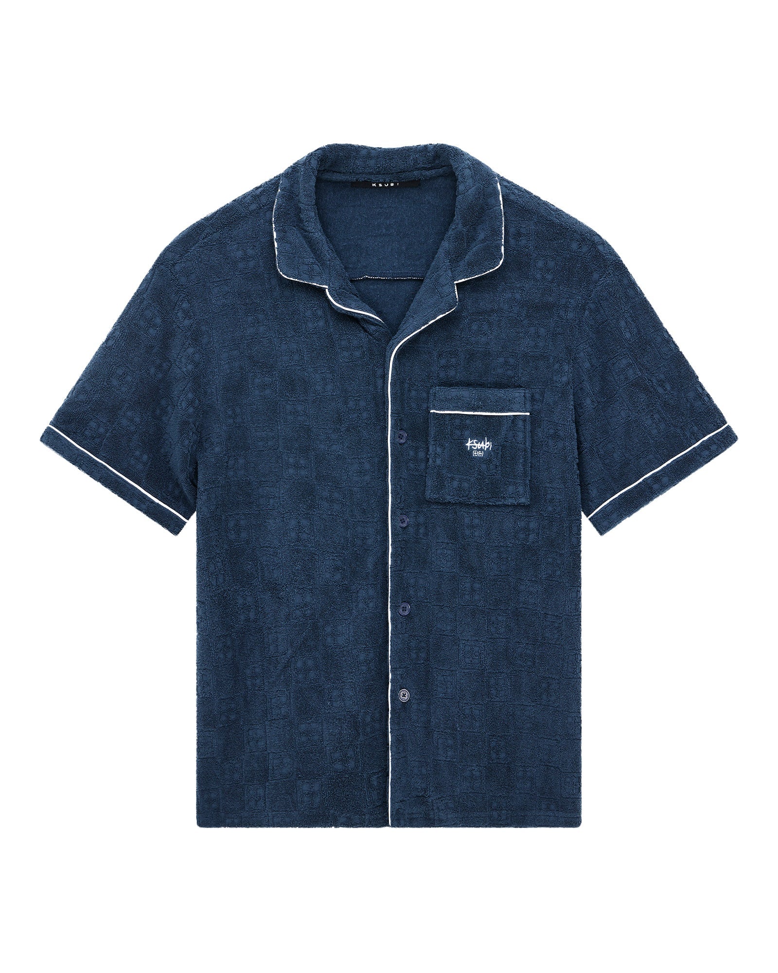 KSUBI Lounge Resort SS Shirt Navy - Gravity NYC