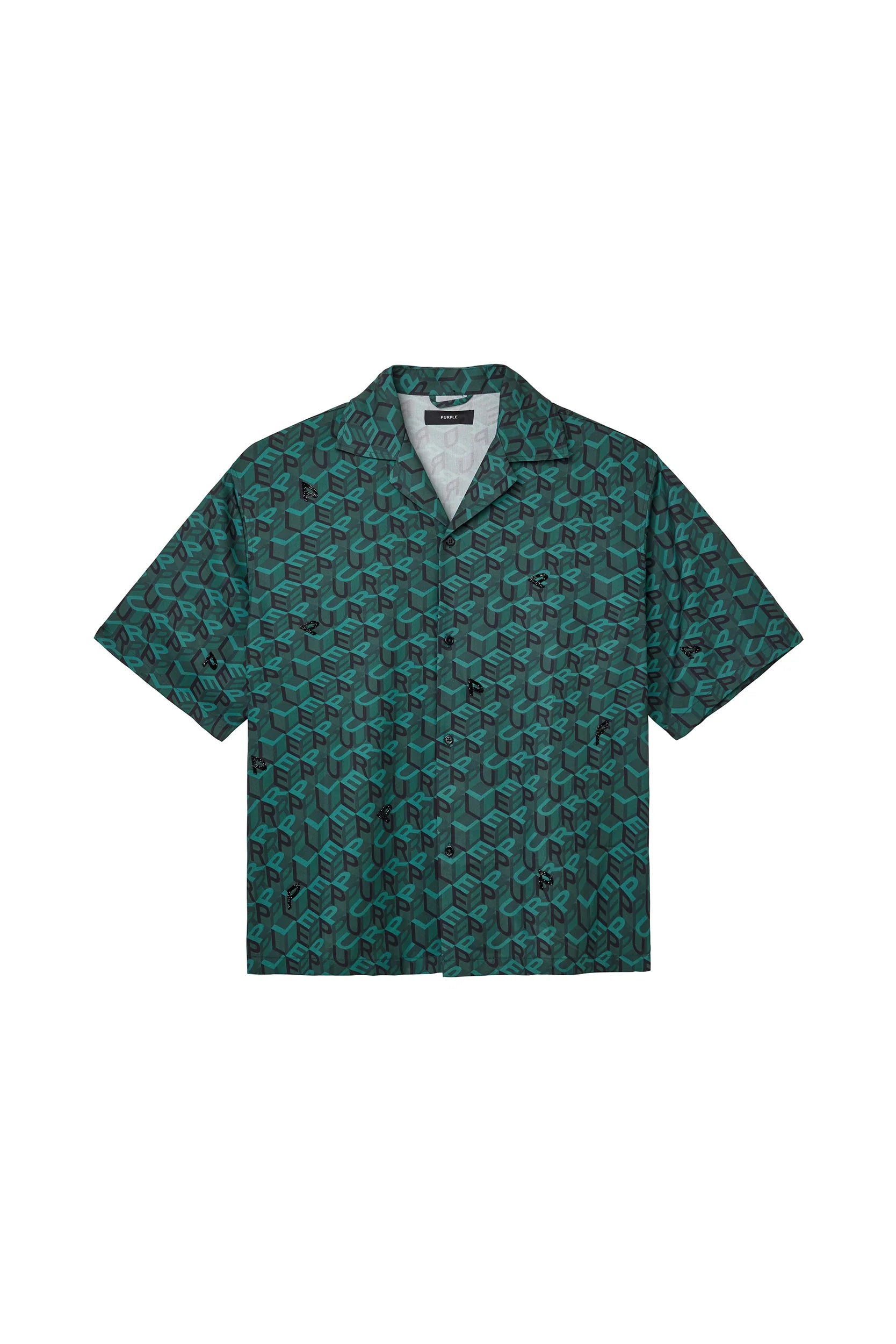 Camisa resort de lyocell PURPLE BRAND M3015