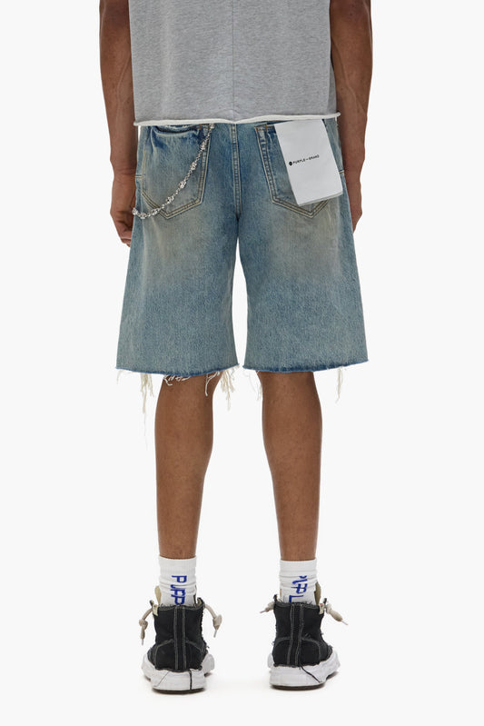 PURPLE BRAND P059 Distressed Patched Shorts - Gravity NYC