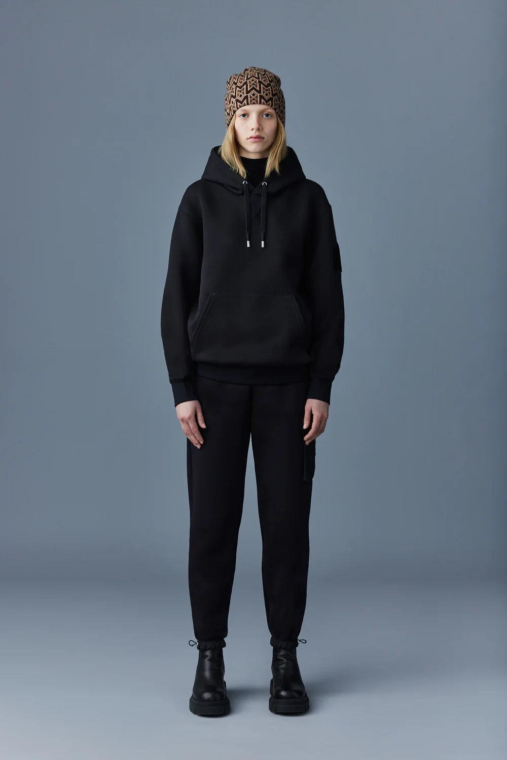 MACKAGE KRYS-R Hoodie With Velvet Embroidery Gravity NYC