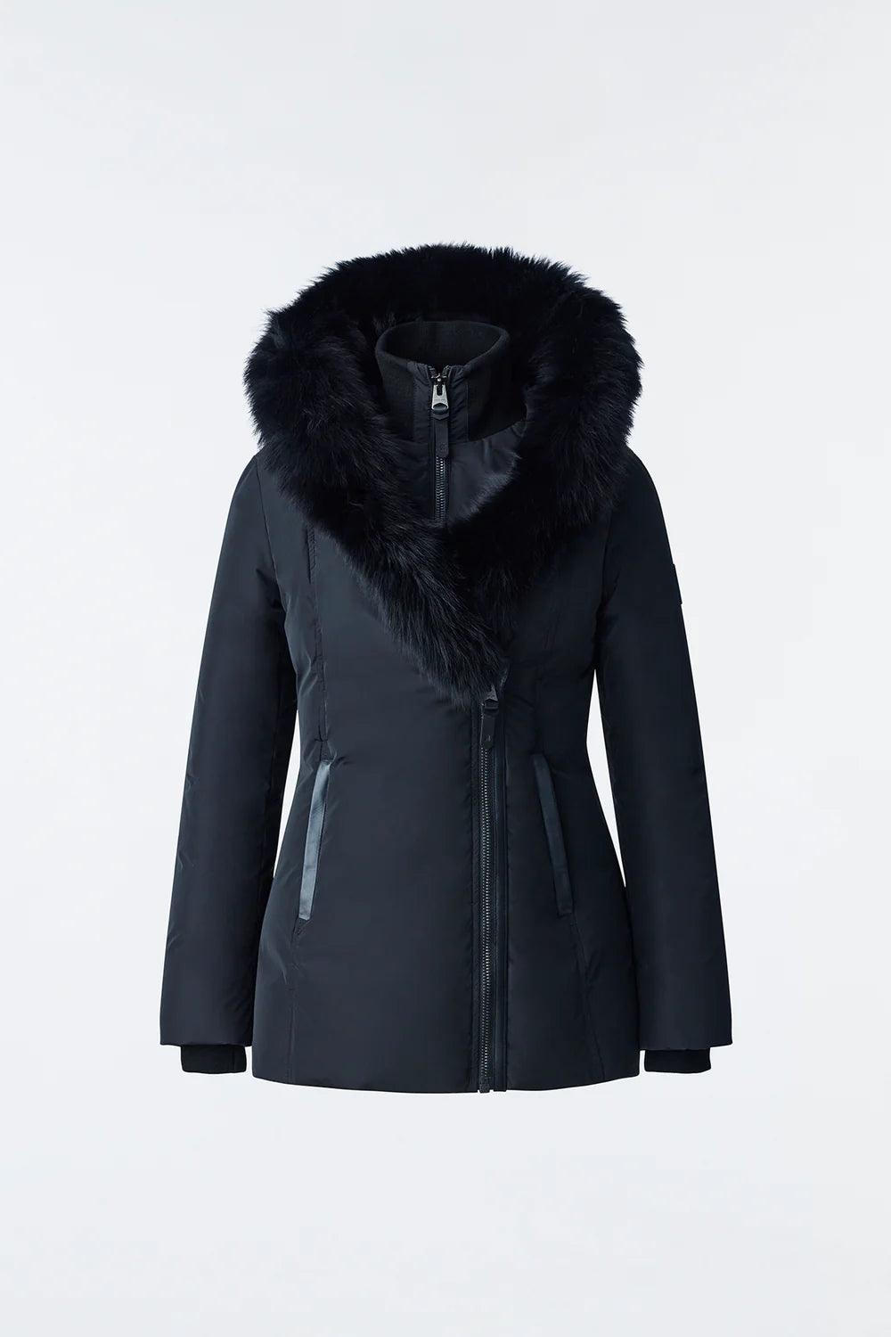 MACKAGE Adali-BX Down Coat with Black Fox Fur Signature Mackage Collar - Gravity NYC