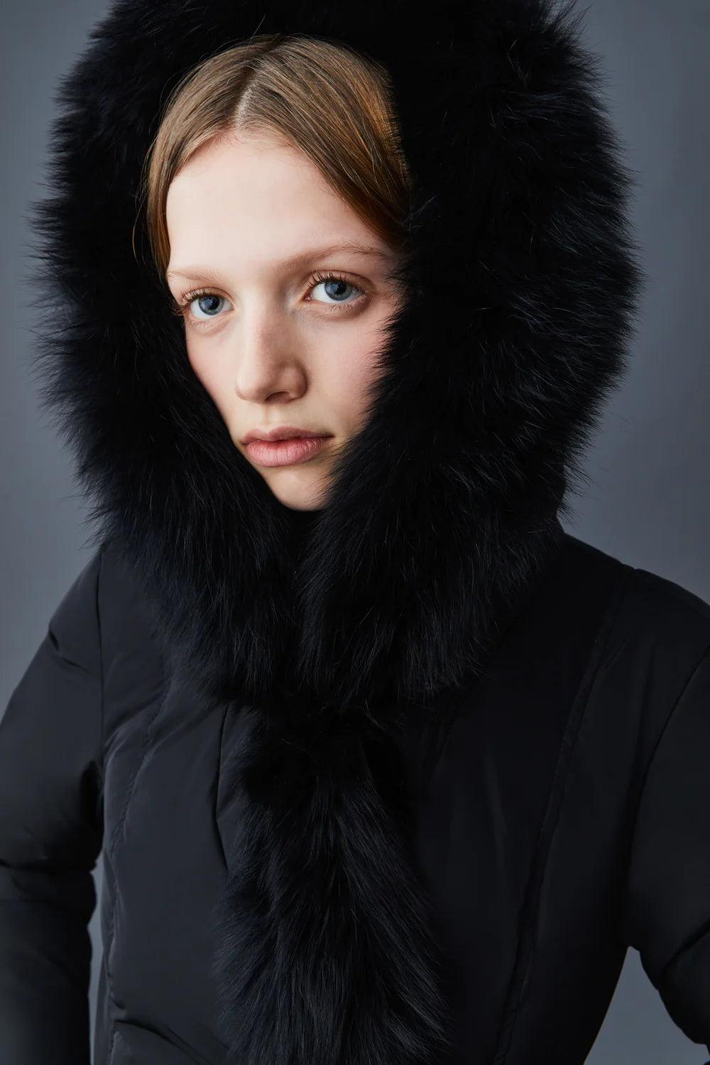 MACKAGE Adali-BX Down Coat with Black Fox Fur Signature Mackage Collar - Gravity NYC