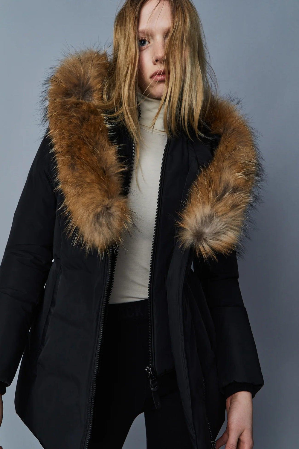 MACKAGE Adali-F Down Coat With Natural Fur Signature Mackage Collar - Gravity NYC
