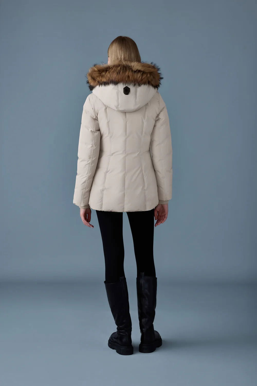 MACKAGE Adali-F Down Coat with Natural Fur Signature Mackage Collar Gravity NYC
