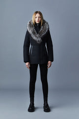 MACKAGE Adali-X Down Coat with Silver Fox Fur Signature Mackage Collar Gravity NYC