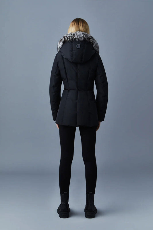 MACKAGE Adali-X Down Coat with Silver Fox Fur Signature Mackage Collar - Gravity NYC