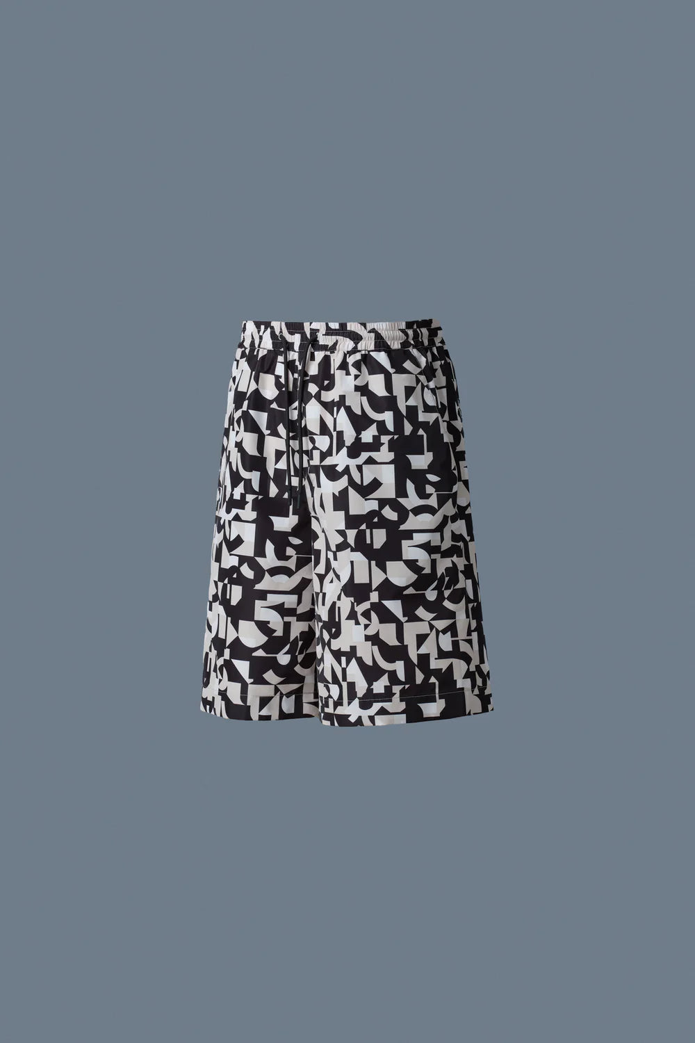 MACKAGE Dante Abstract Geometric Recycled Shorts - Gravity NYC