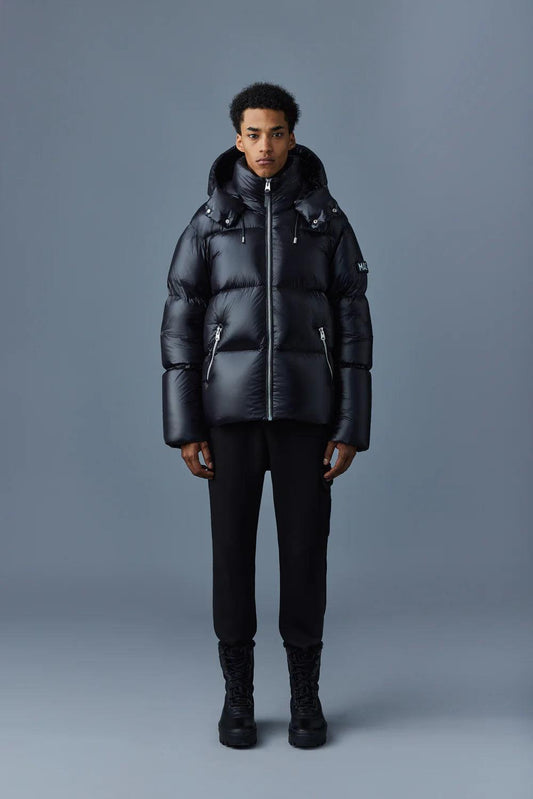 MACKAGE Kent-Z Lustrous Light Down Jacket with Hood - Gravity NYC