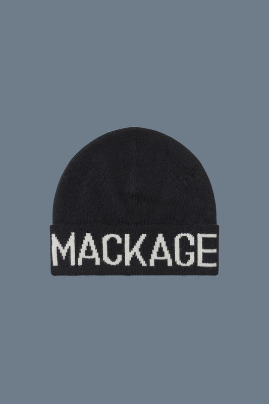 MACKAGE Kiko-Z Knit Merino Blend Logo Hat for Kids - Gravity NYC