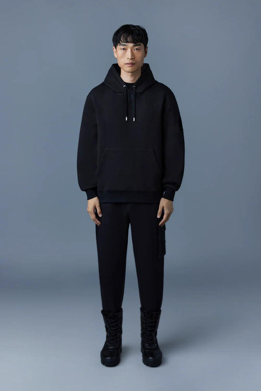 MACKAGE Krys-R Hoodie with Velvet Embroidery - Gravity NYC