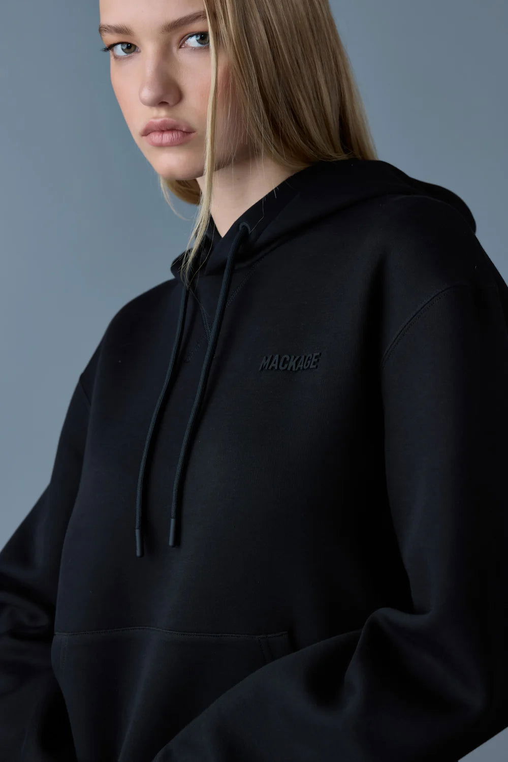 MACKAGE KRYSTIAN Double-Face Jersey Hoodie - Gravity NYC