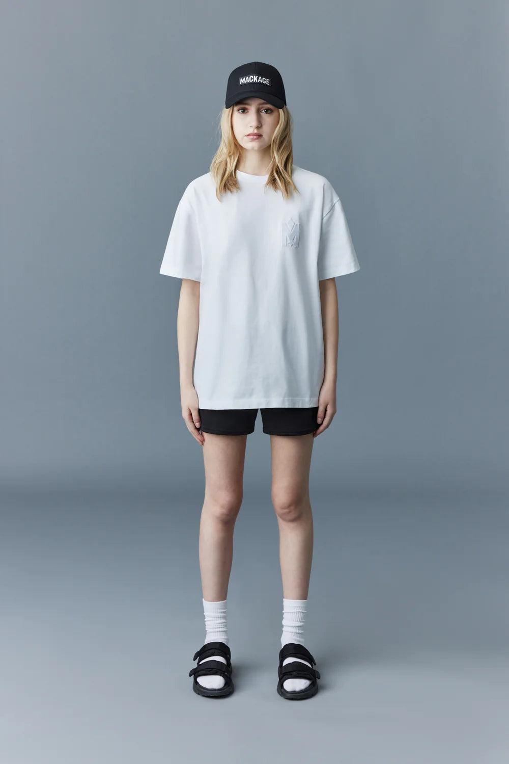 MACKAGE Tee T-Shirt with Velvet Logo - Gravity NYC