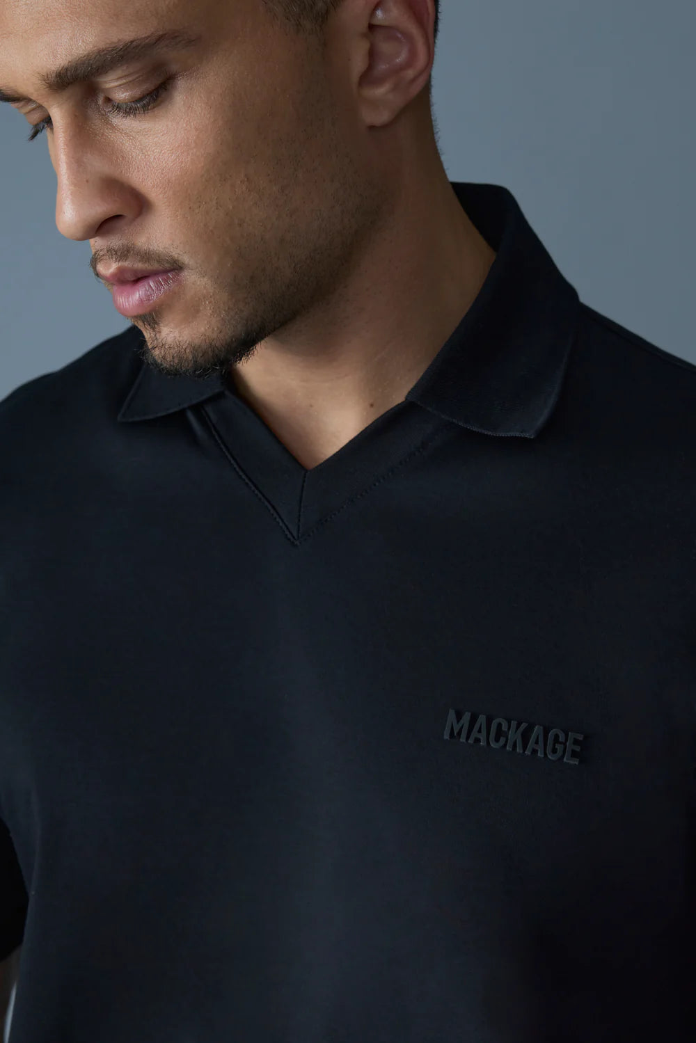 MACKAGE Marco Organic Cotton Polo Gravity NYC