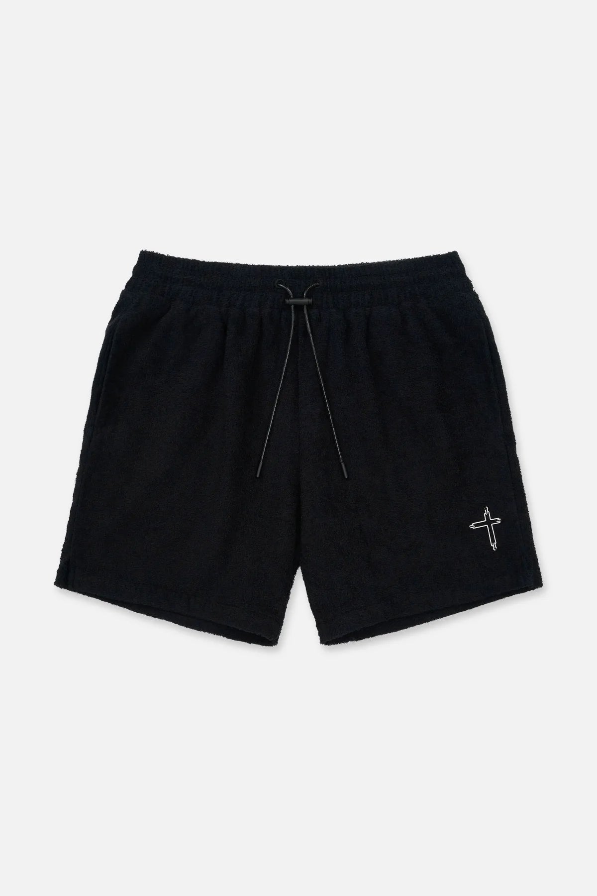 RTA Clyde Black Elasticated Shorts