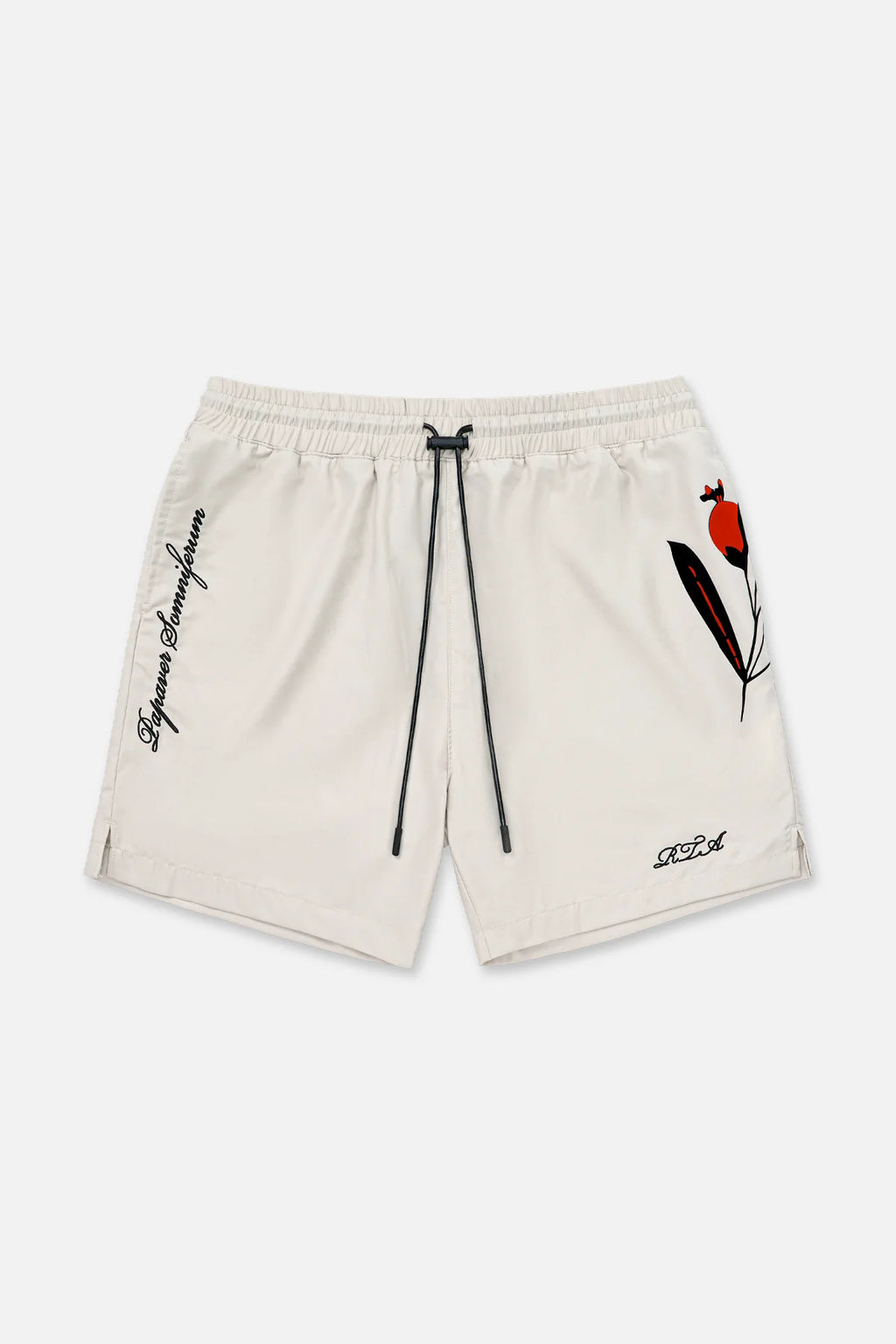 RTA Clyde White Poppy Elasticated Shorts