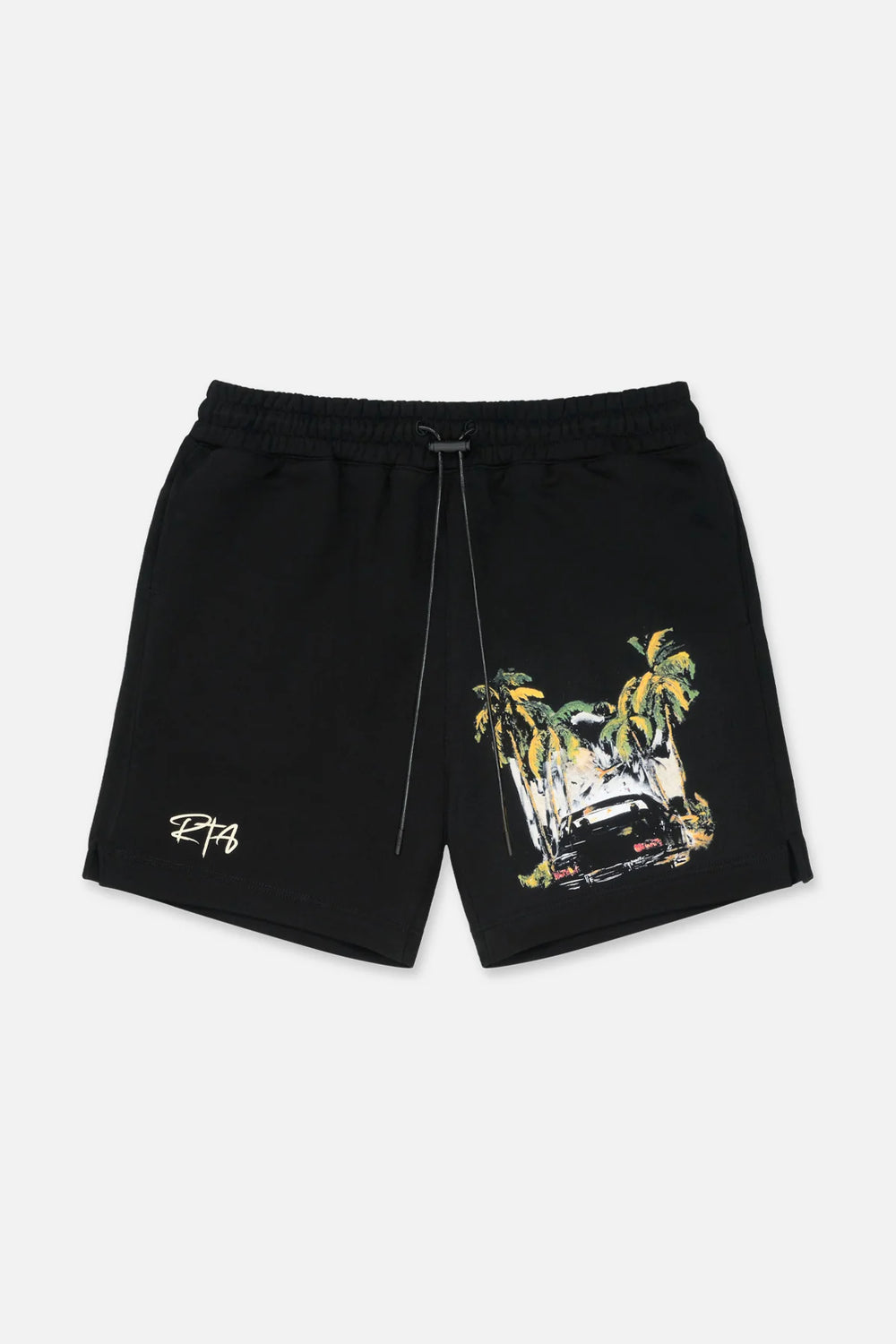 RTA Clyde Black Car Rebel Shorts - Gravity NYC