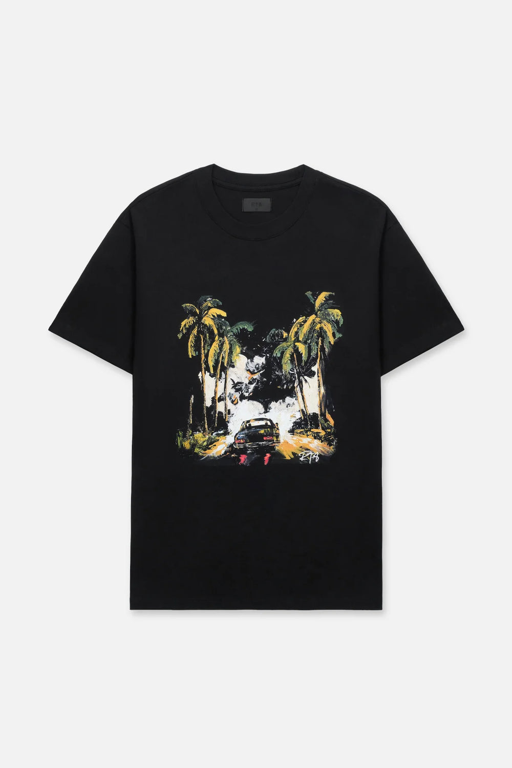 RTA Colin Black Car Rebel Tee - Gravity NYC