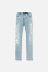 RTA Bryant Coastal Drift Cross Patch Jeans - Gravity NYC