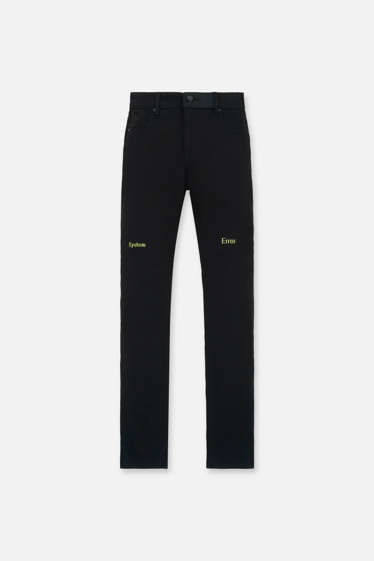 RTA Bryant Black Green Digital Cross Jeans - Gravity NYC