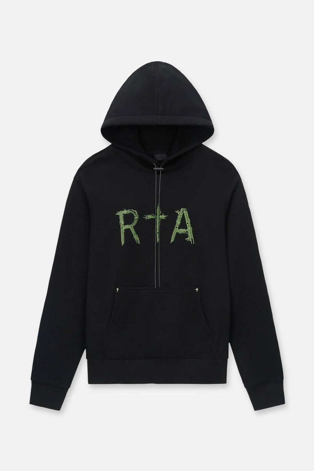 RTA Dion Black Circuit Hoodie - Gravity NYC