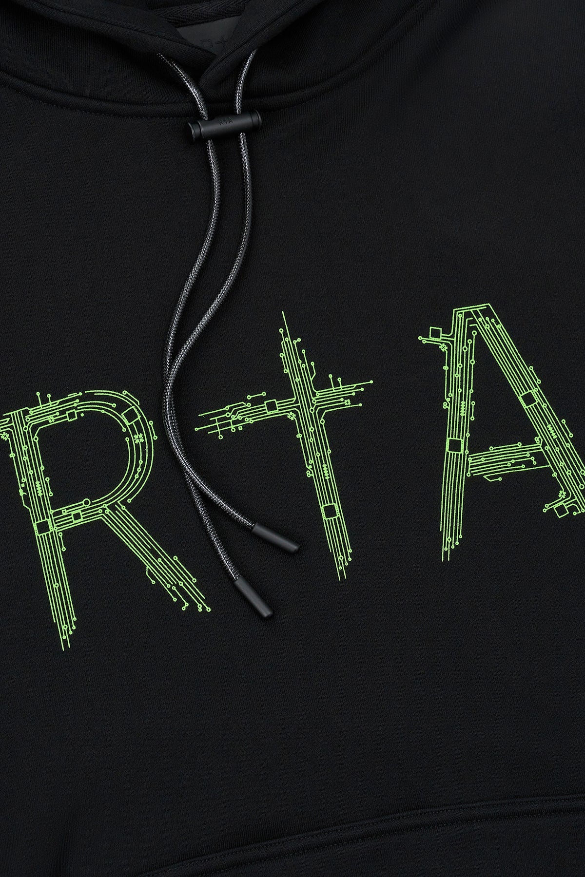 RTA Dion Black Circuit Hoodie - Gravity NYC