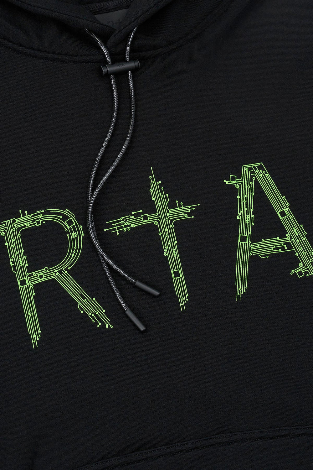 RTA Dion Black Circuit Hoodie - Gravity NYC